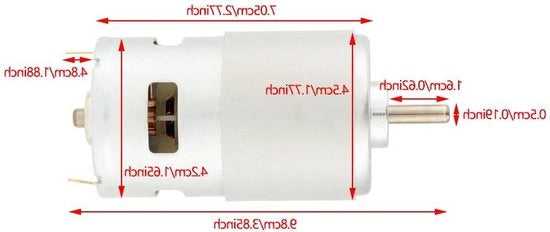 775 12V 7000 giri/min Miniaturo Asincrono per Strumenti Elettrici - Motori Potenti.