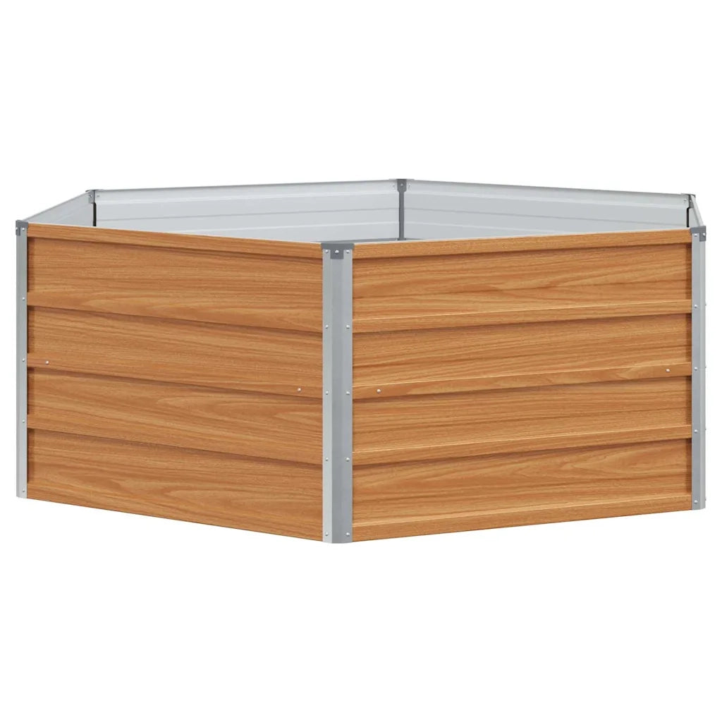 Letto rialzato da giardino Aspetto legno 129 x 129 x 45 cm