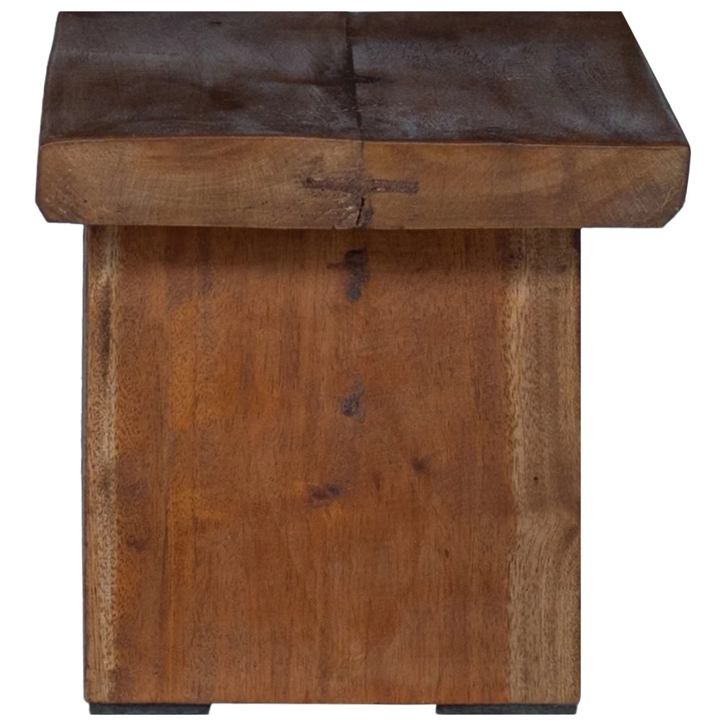 Pouf Naturale 29 x 20 x 17 cm Legno di Mogano 42012396
