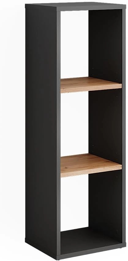 Scarpiera Orlando, Antracite/quercia dorata, 30 x 90.5 cm