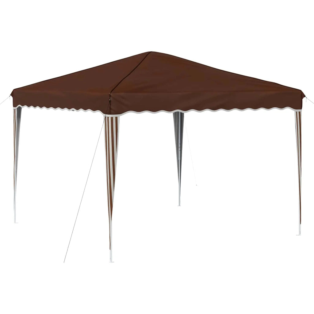 Tenda per feste a pop-up-Gazebo Marrone 288 x 288 x 245 cm 493860