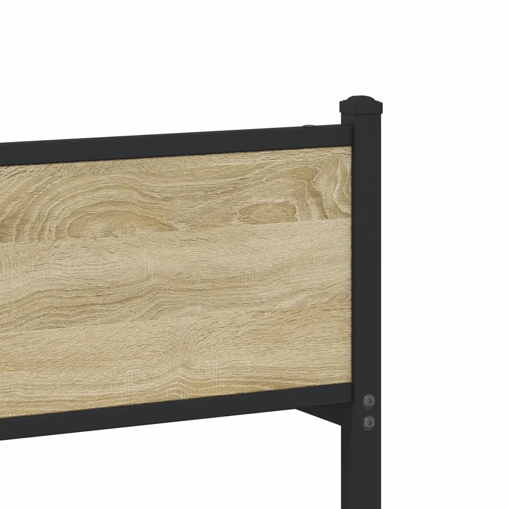 Giroletto senza Materaso in Metallo Rovere Sonoma 100x190 cm 4007898