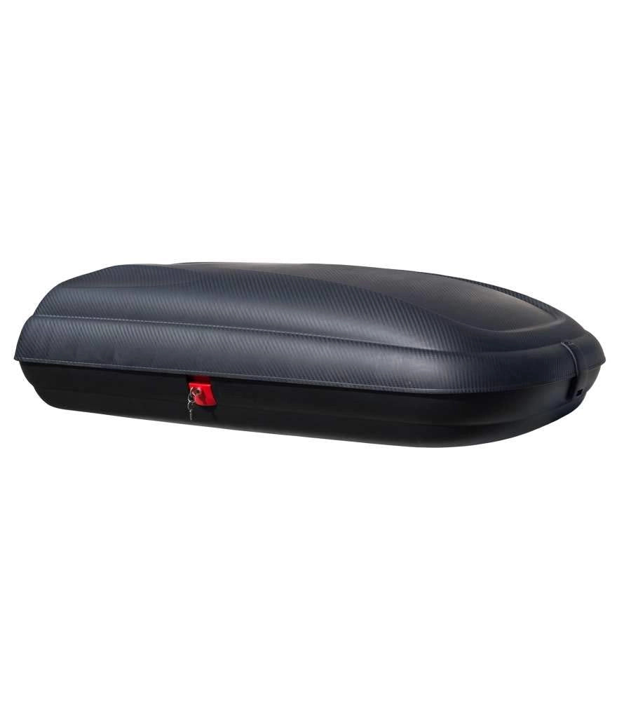 BOX TETTO AUTO 320 LT IN POLIPROPILENE FINITURA CARBONIO 132 X 77,8 X H 34,5 CM
