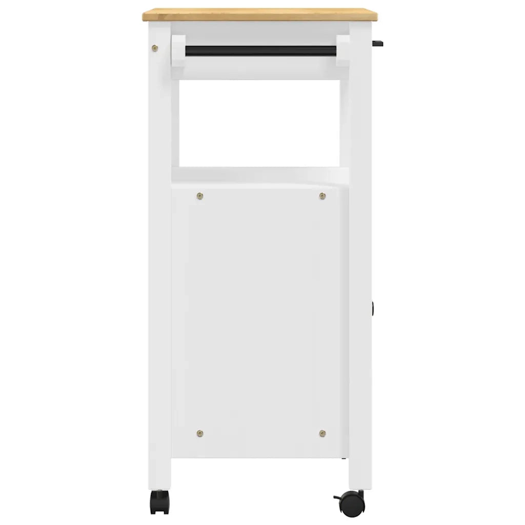 Carrello da Cucina MONZA 60x40x88,5 cm in Legno Massello di Pino 376099