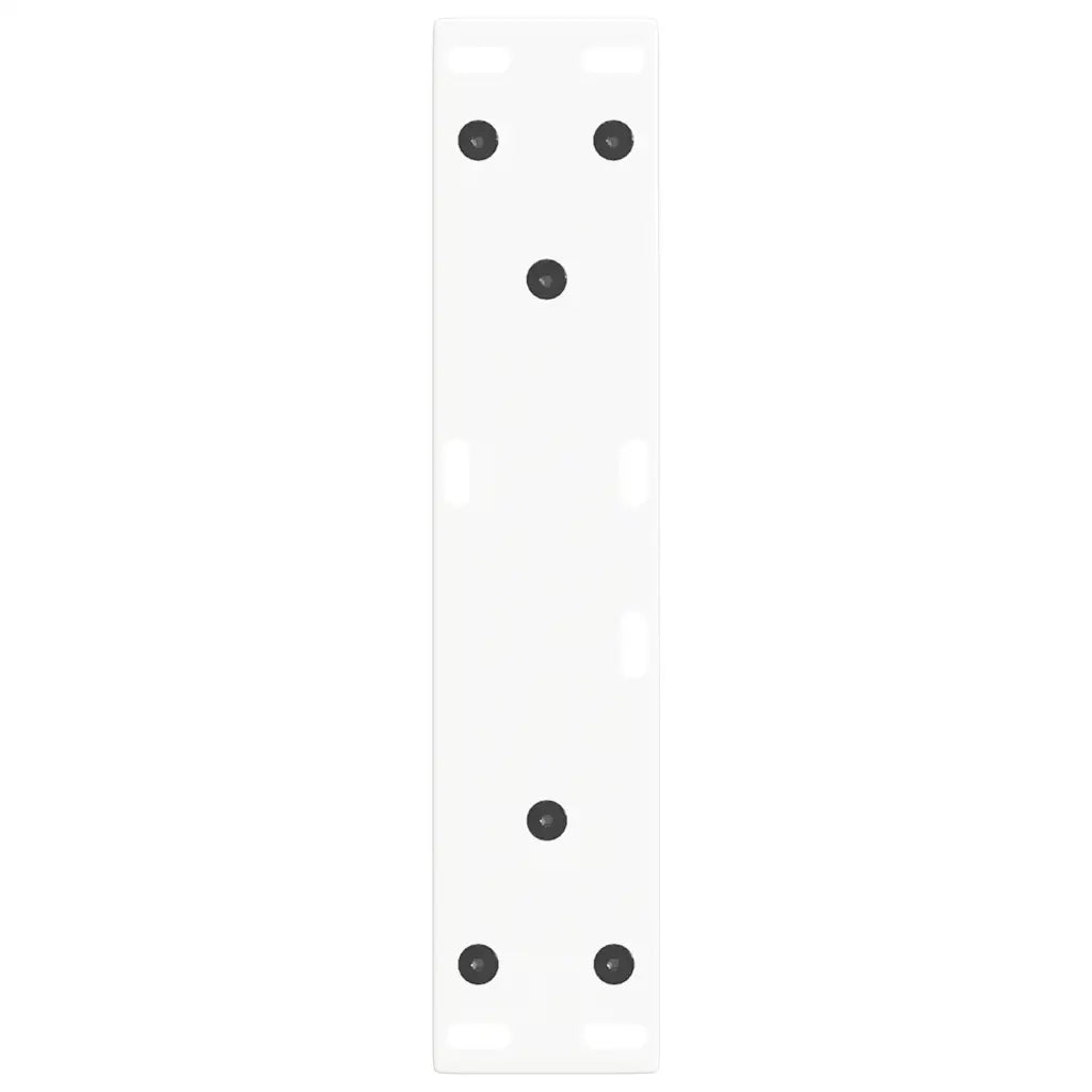 Gambe per Tavolino da Caffè a Forma di V 2 pz Bianche 38x(42-43,3) cm Acciaio 4012625