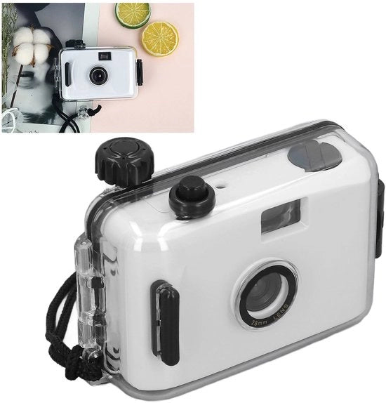 Camera a 35mm con Scatola di Ricambio - Impermeabile - Per Fotografia Esterna - Progettata per Viaggi - Leggera e Portatile - Adatta per Fotografia di Avventura