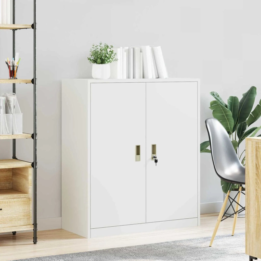 Armadio Bianco 90 x 40 x 105 cm Acciaio CFW1342913