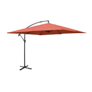 Ombrellone quadrato eccentrico, 3x3m, terracotta