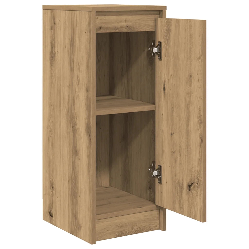 Credenza Rovere Artigianale 29,5x34x76 cm in Legno Multistrato