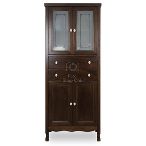 Colonna arte povera in legno noce