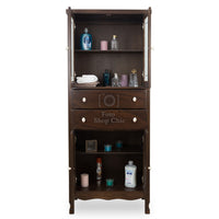 Colonna arte povera in legno noce