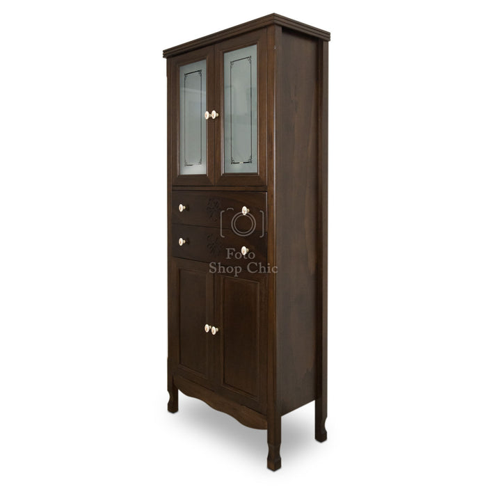 Colonna arte povera in legno noce