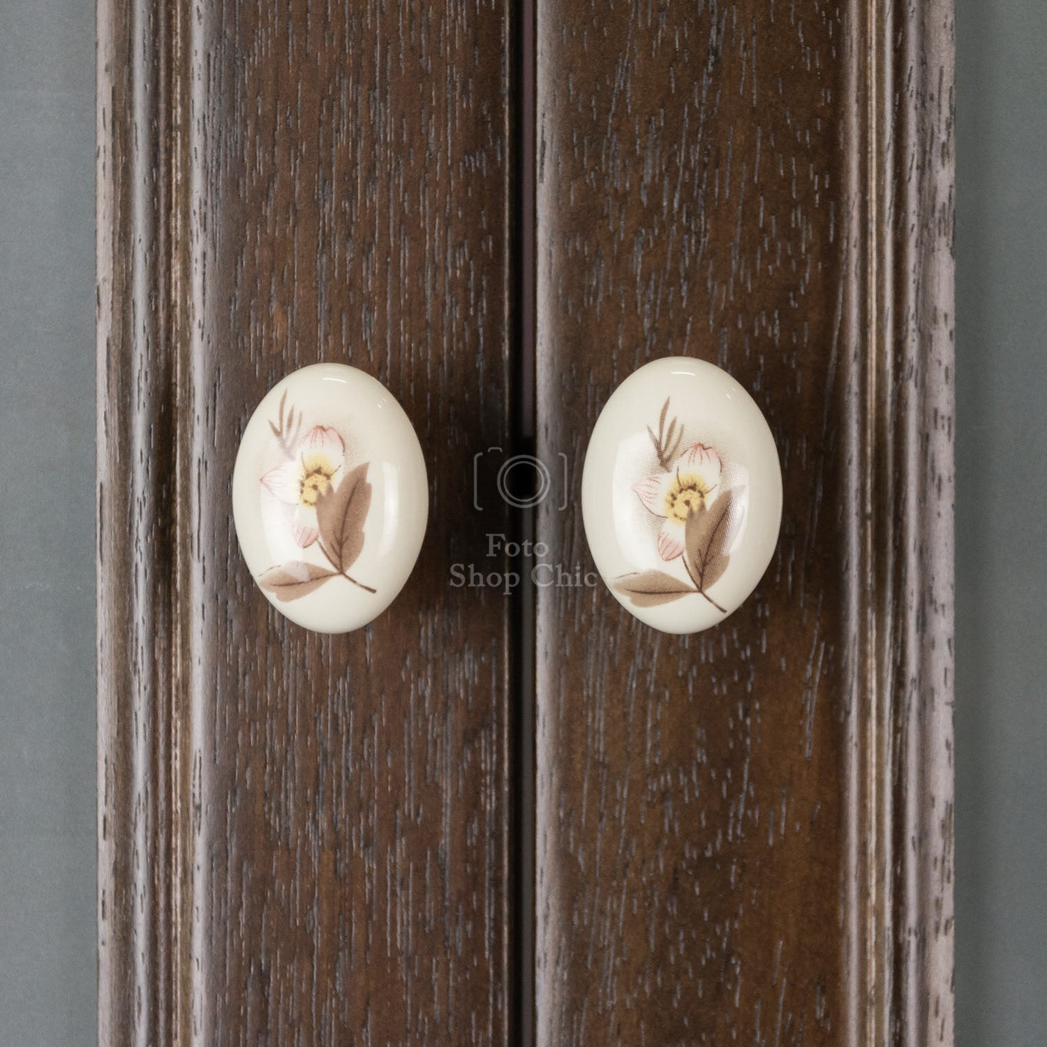 Colonna arte povera in legno noce