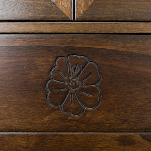 Colonna arte povera in legno noce