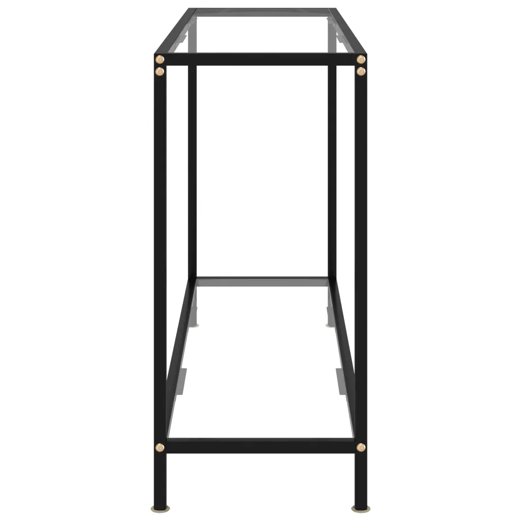 Tavolo Consolle Trasparente 120x35x75 cm in Vetro Temperato 322839