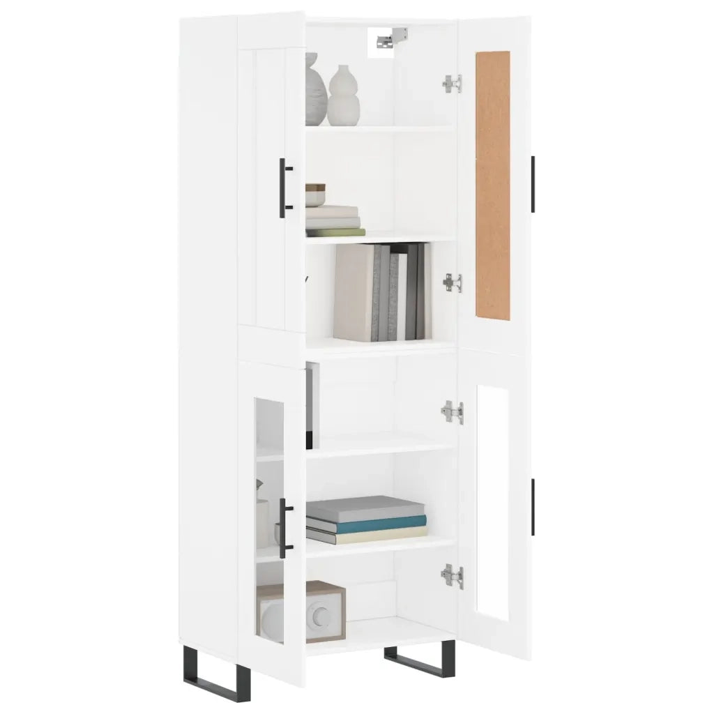 Credenza Bianca 69,5x34x180 cm in Legno Multistratocod mxl 101861