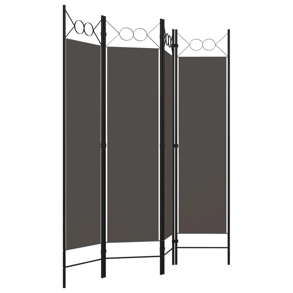 Paravento a 4 Pannelli Antracite 160x180 cm 320704