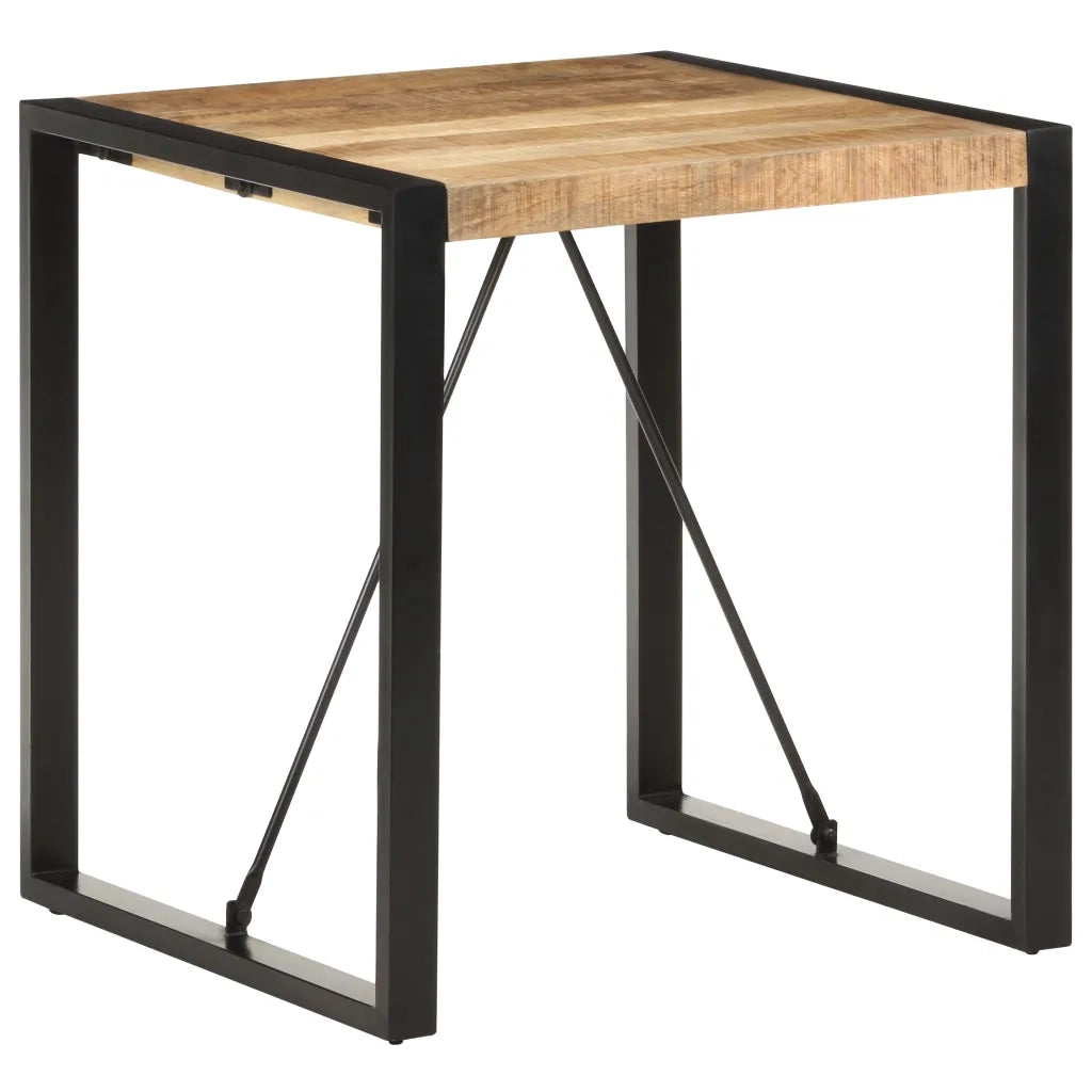 Tavolo da Pranzo 70x70x75 cm in Legno Massello di Mango Grezzo 321596