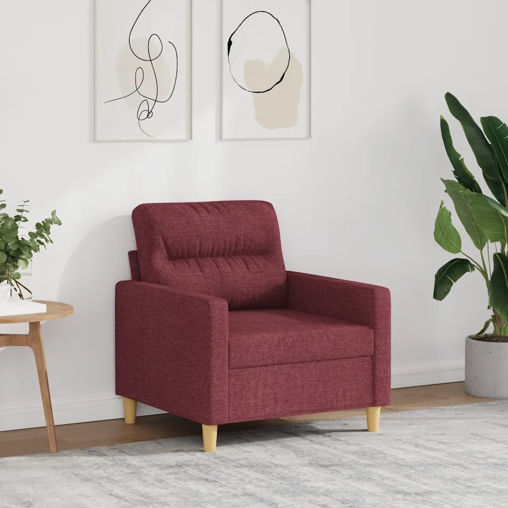 Divano Sedia-Poltrona Rosso Vino 60 cm in Tessuto 597547
