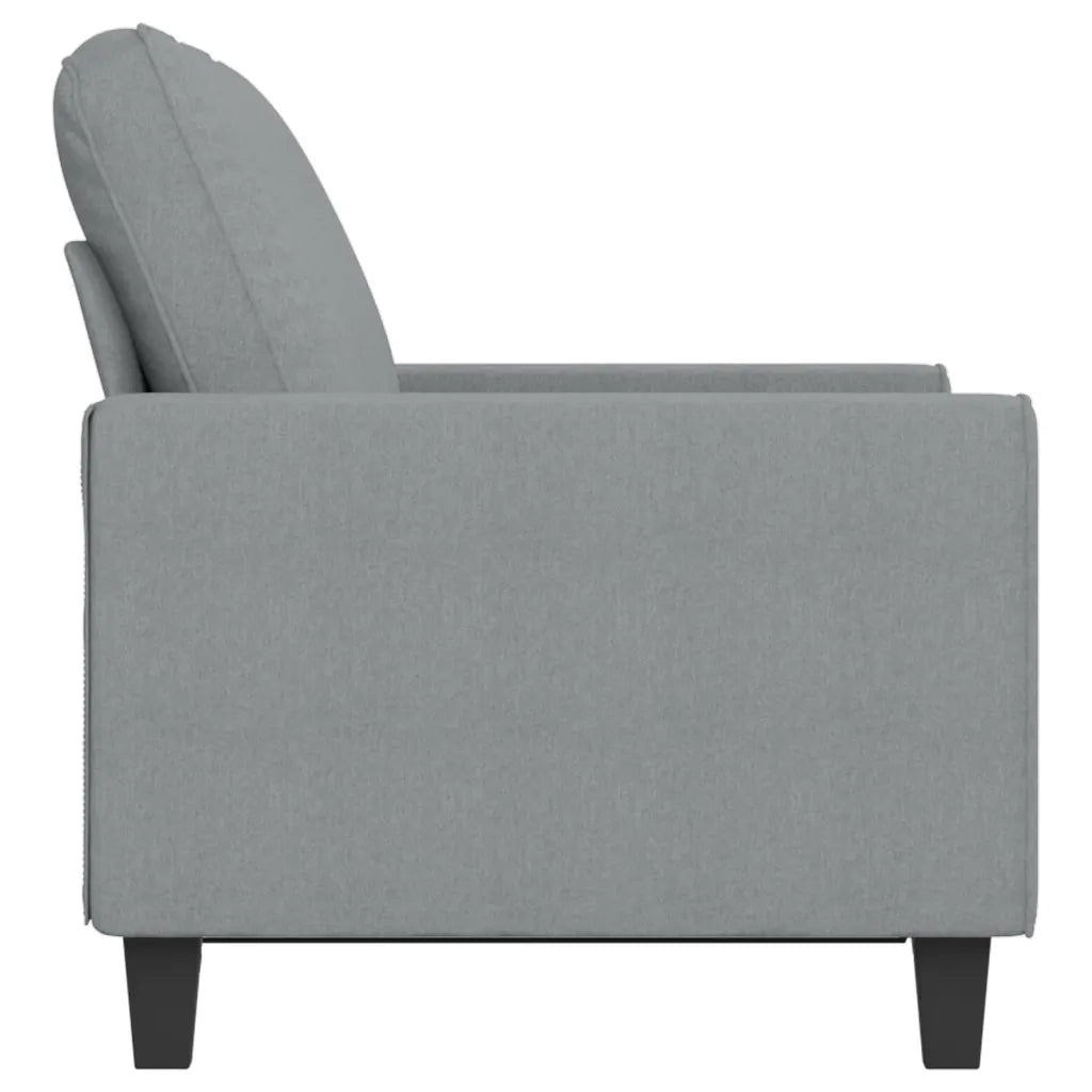Divano a 2 Posti Grigio Chiaro 120 cm in Tessuto 359383