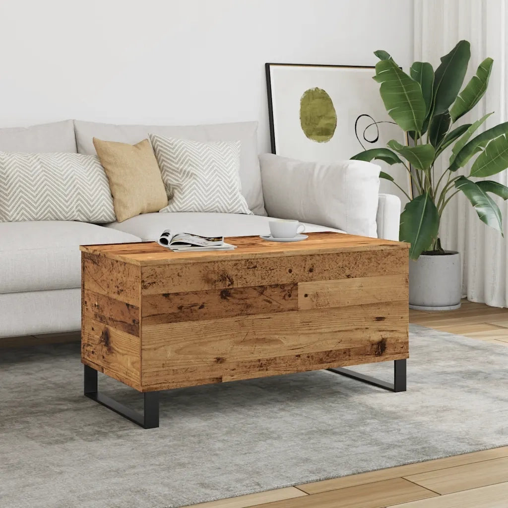 vidaXL Tavolino da Salotto Legno Antico 90x44,5x45 cm in Truciolato