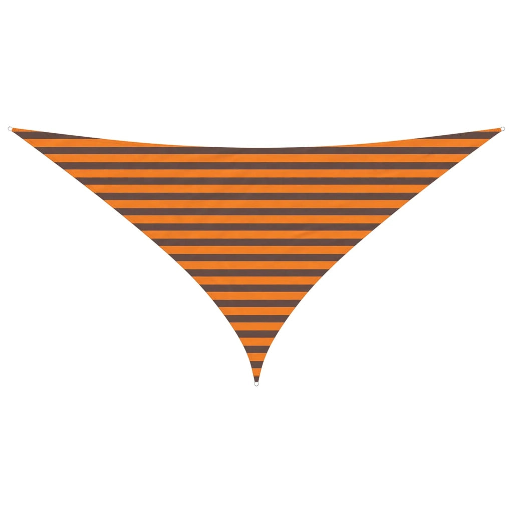 Vela Parasole | Telo Ombra | Vela da ombra solare Arancione e Marrone 3 x 3 x 4,24 m