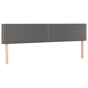 Testiera | Testata Grigio 200x5x78/88 cm in Similpelle