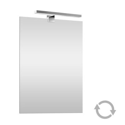 Specchio LED filo lucido 70x105 cm reversibile con luce naturale