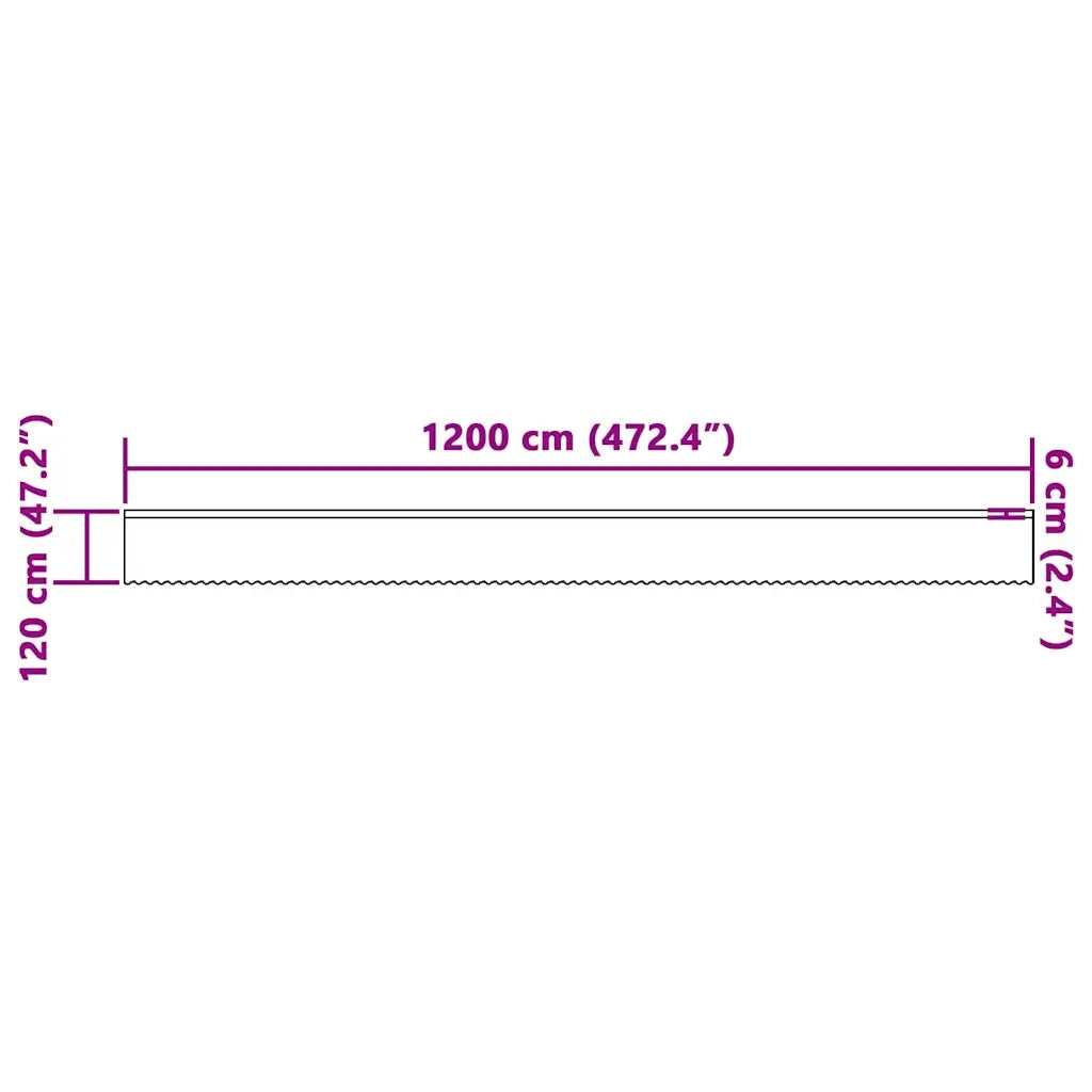 vidaXL Tende con tende Bianco 1200 x 120 cm Poliestere