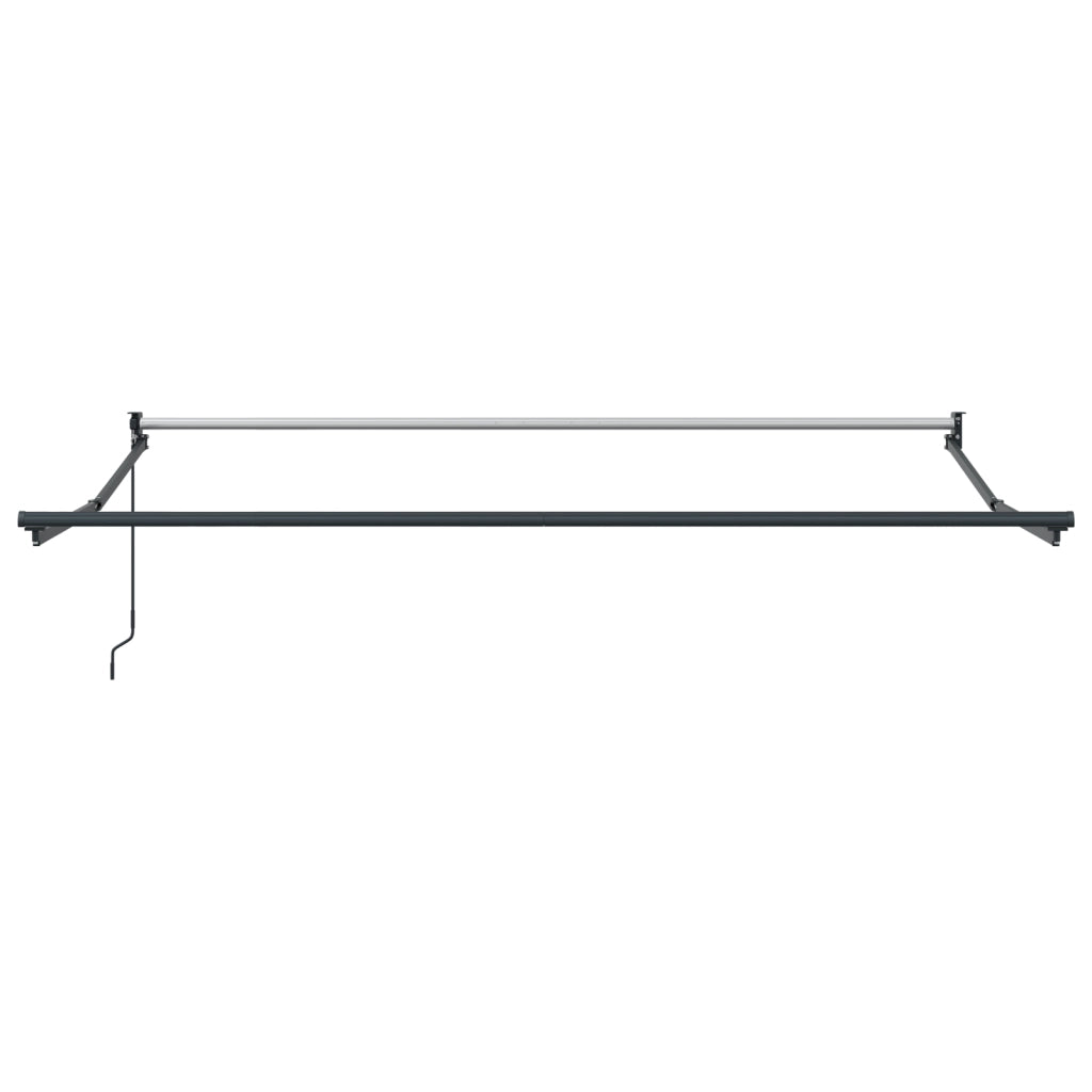 Ombrellone Retrattile Manuale Arancione e Rosso 350x250 cm