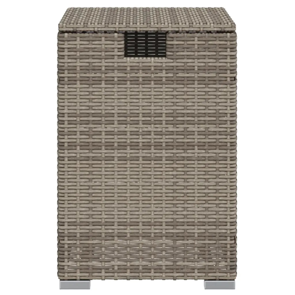 Tavolo Copri Serbatoio Propano Grigio 40x40x60 cm in Polyrattan 366296