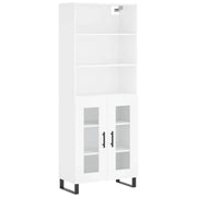Credenza | Madia | Buffet da pranzo | Armadio da pranzo Bianca 69,5x34x180 cm in Legno Multistrato