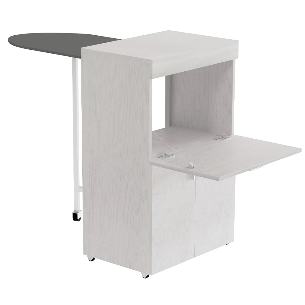 Mobile Asse da Stiro a Scomparsa Salvaspazio Bianco Frassinato 55x38x90.5 cm