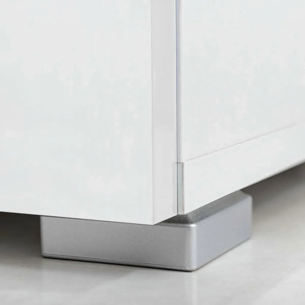 Mobile TV/credenza da parete 5 pezzi con illuminazione a LED bianco 2502200