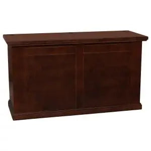 Cassapanca in legno arte povera mod Carla colore noce scuro