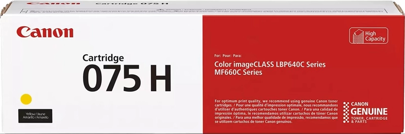 Canon 075 H cartuccia toner 1 pz Originale Giallo