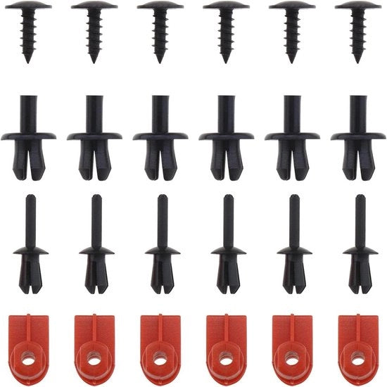 Montaggio Paraurti Kit di Montaggio per Paraurti con Viti e Bulloni 1404969 1916670 N90775001 N10259301 - Compatibile con OPEL Clip per Paraurti.