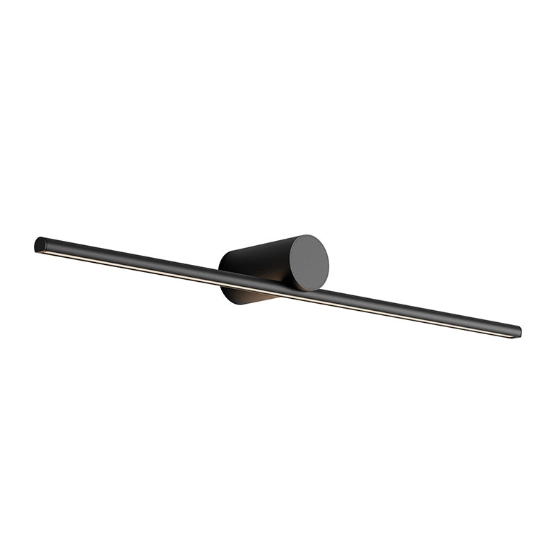 Daisho Applique a parete LED 6W IP54 3000K CRI90 Nero - Rossini Group - Lampada design in alluminio con diffusore in PMMA opale dimmerabile