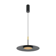 Maytoni Lampadario moderno El 1 luce LED integrato nero ottone metallo