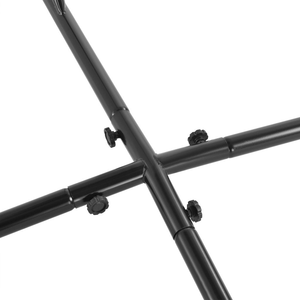 Supporto per Sedia Amaca 205x110x110 cm Metallo Nero casa.pro
