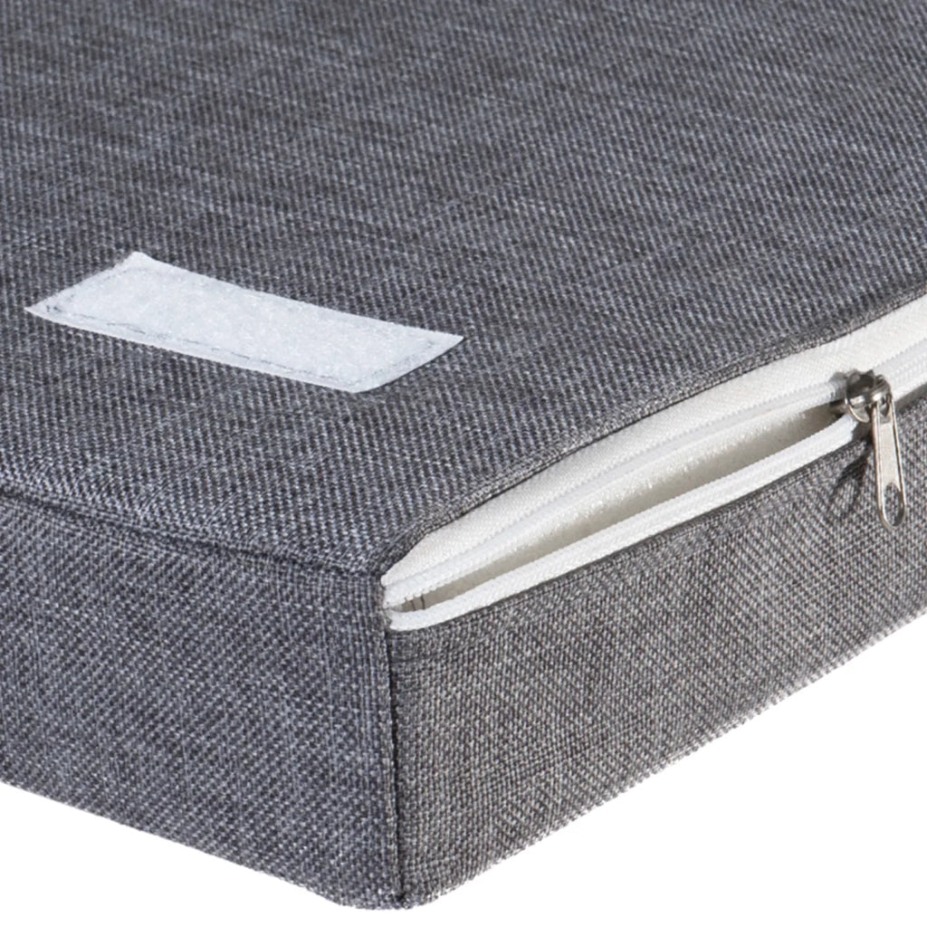 IDMarket - Panca contenitore ingresso scarpe in legno bianco LEO