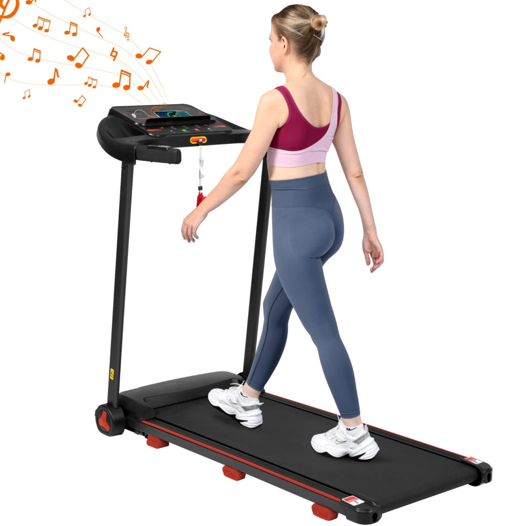 Tapis Roulant Pieghevole 3,0 HP fino a 14 km/h con Inclinazione 8%, Bluetooth e Portata 120 kg