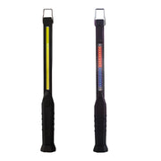 TORCIA LED PORTATILE LAVORO RICARICABILE MAGNETE GANCIO EMERGENZA ROSSO BLU COB