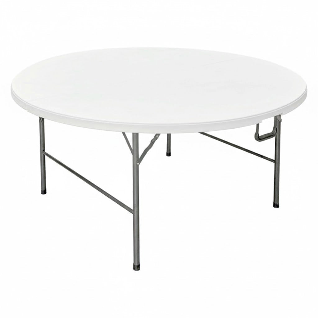 TAVOLO TONDO PIEGHEVOLE 'PARTY' Ø cm 180 x h. 74 - colore bianco  - LIF