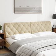 Cuscino Testiera Crema 200 cm in Tessuto 4019245