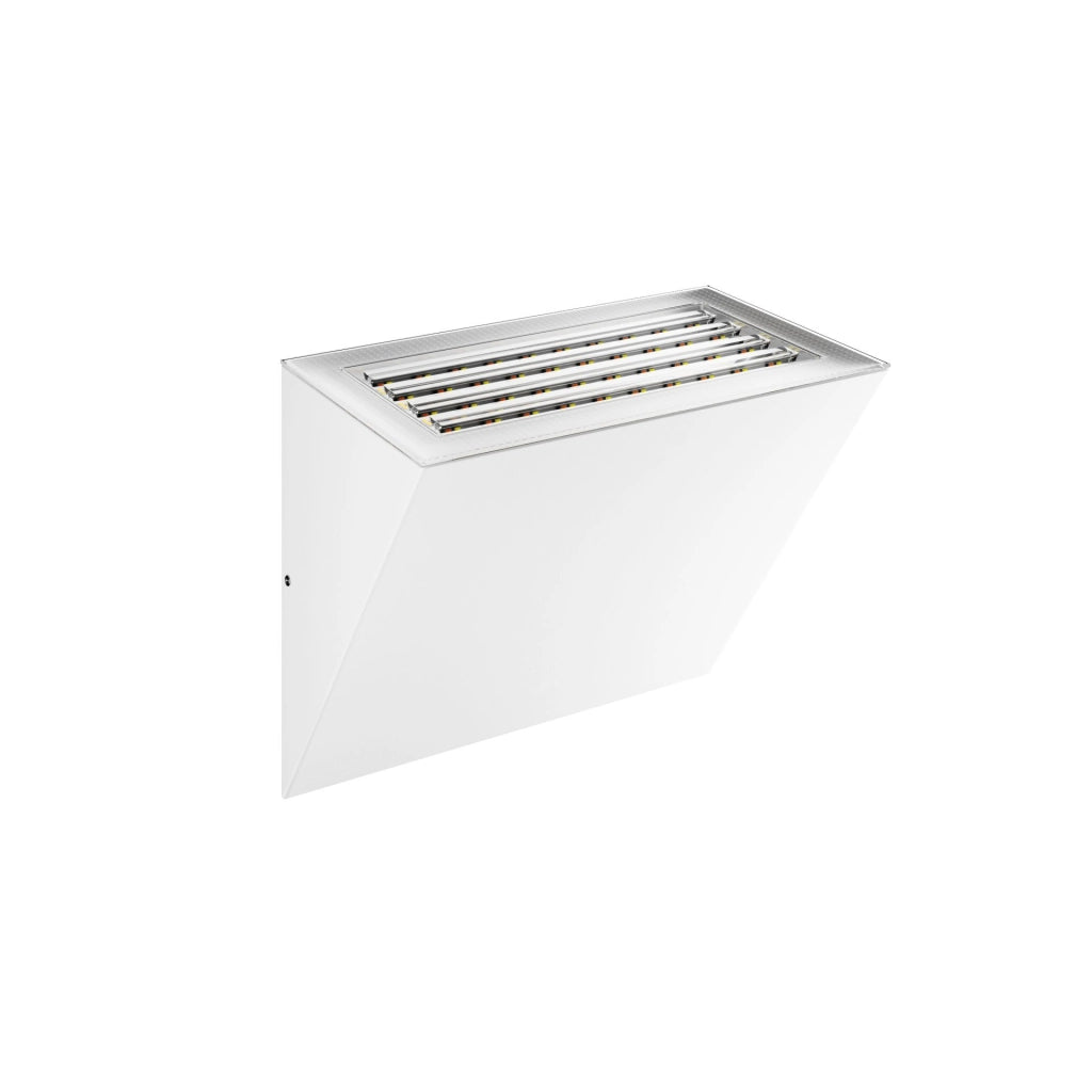Applique LED da Parete Comet Power Switch 40x90mm Bianco Opaco, 10/20W, Triac Dimmable, 2700K-4000K, IP65 - Beneito & Faure