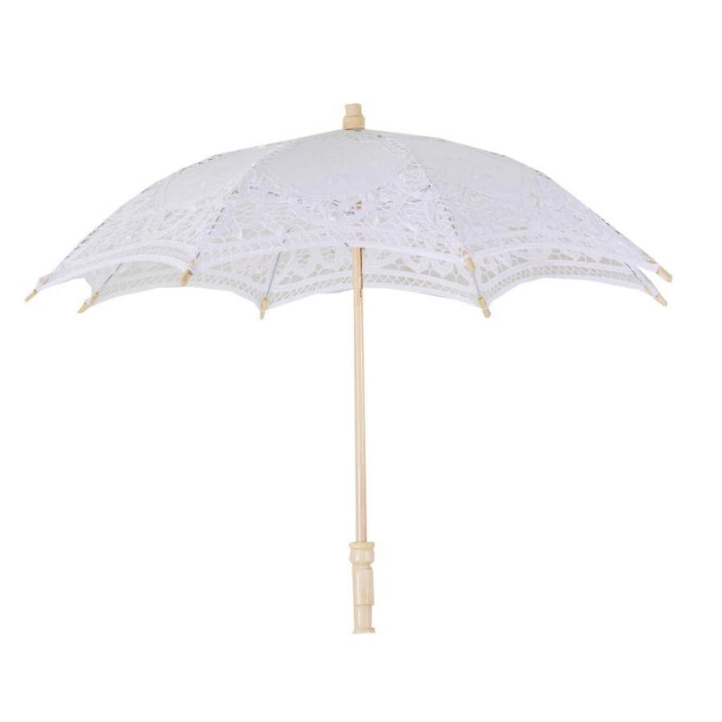 Ombrello pizzo bianco cm ø60x44