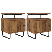 Armadio da Notte 2 pz Legno antico Legno ingegnerizzato 8007644