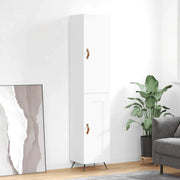 Credenza 34,5x34x180 cm in Legno Multistrato Bianco Lucido 3199083