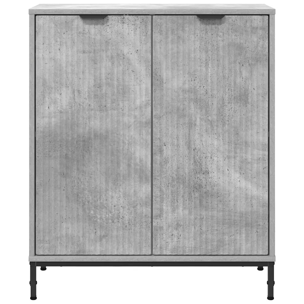Credenza-Buffet-Armadio da cucina Grigio cemento 69.5 x 33 x 82 cm Legno multistrato